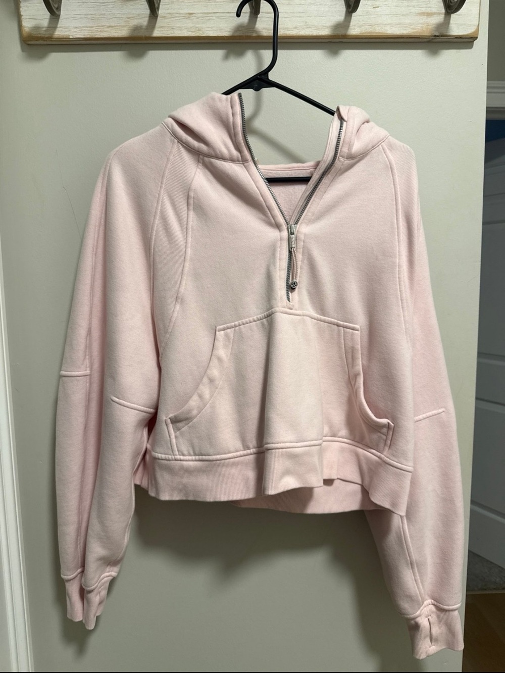 Lululemon Scuba Half Zip Strawberry Milkshake